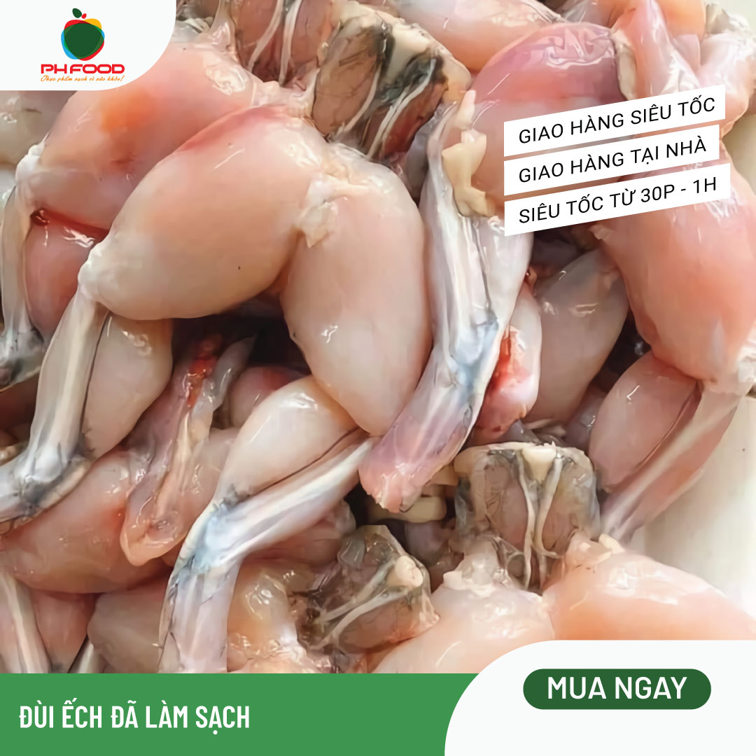 - Đùi Ếch Đã Làm Sạch - 1Kg 2 Khay