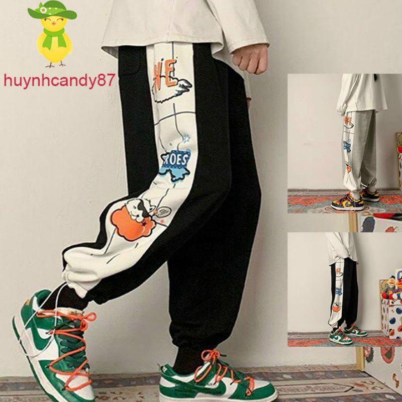 Quần jogger nỉ cao cấp dày mịn unisex nam nữ kiểu dáng thể thao có dây rút phong cách hàn kèm video
