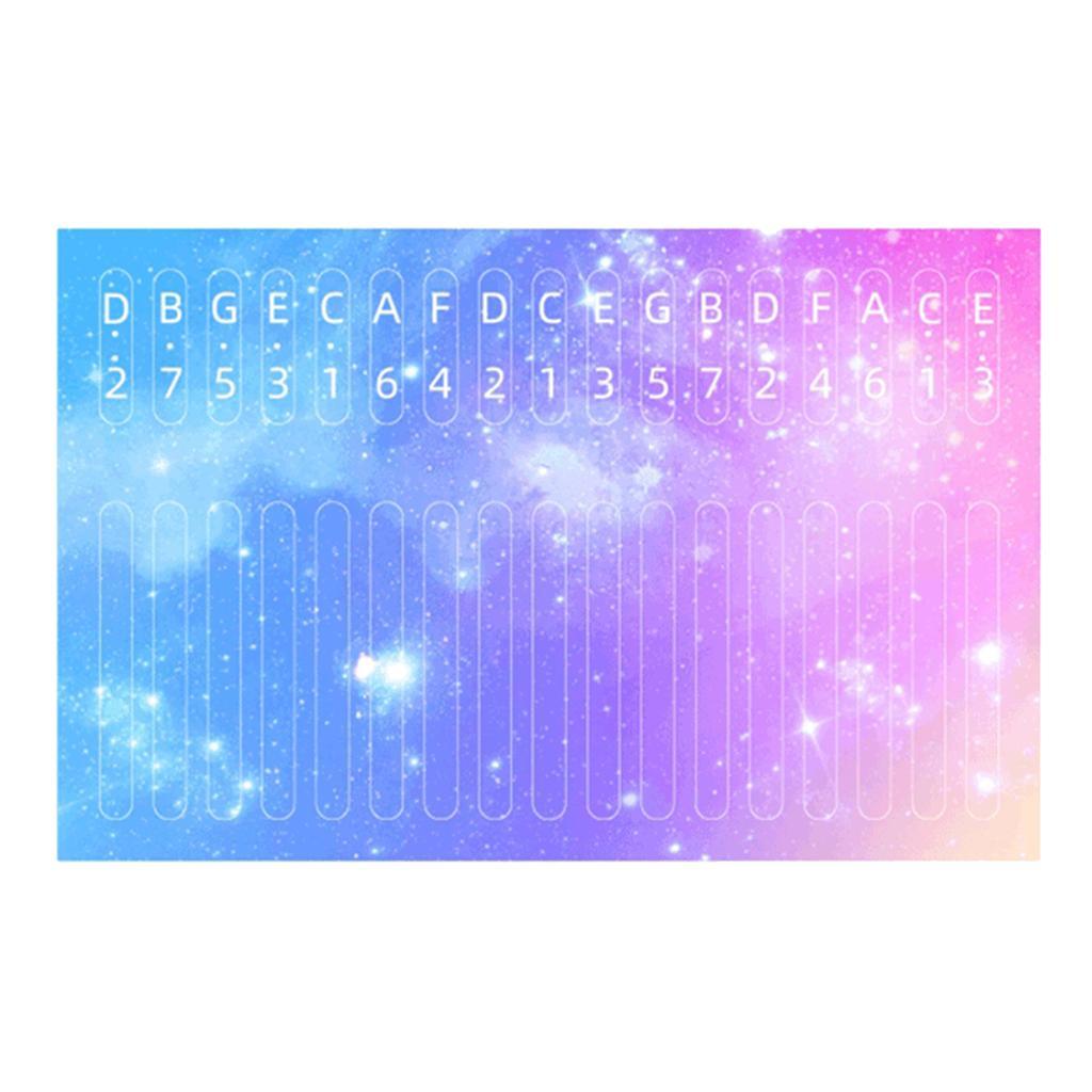 4 x Piano Scale Note Key Sticker for Learner