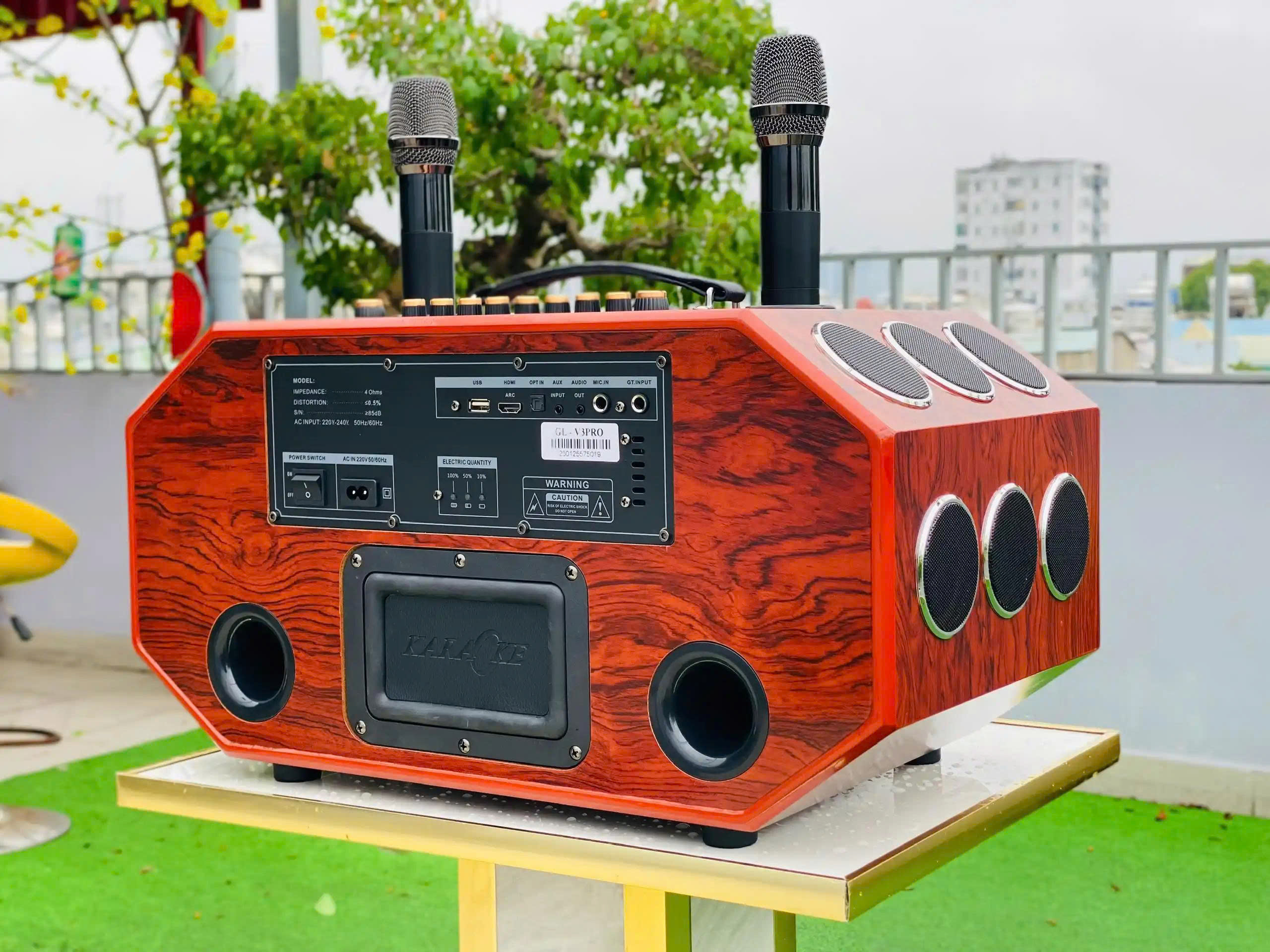 Loa Karaoke Xách Tay Cao Cấp MTMAX V3 Pro 16 Đường Tiếng, Hệ Thống Bass Đôi 20, 2 Treble, 12 Trung, Công Suất Mạnh Mẽ 350W-500W, Công Nghệ DSP Hiện Đại, Micro Không Dây Chống Hú hàng nhập khẩu