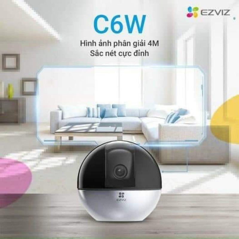 Camera Xoay IP WIFI 4M 2K EZVIZ C6W quay quét 360 độ