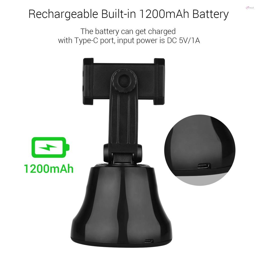 Gậy tự sướng thông minh xoay 360 độ với giá đỡ điện thoại điều khiển pin 1/4 1200mAh