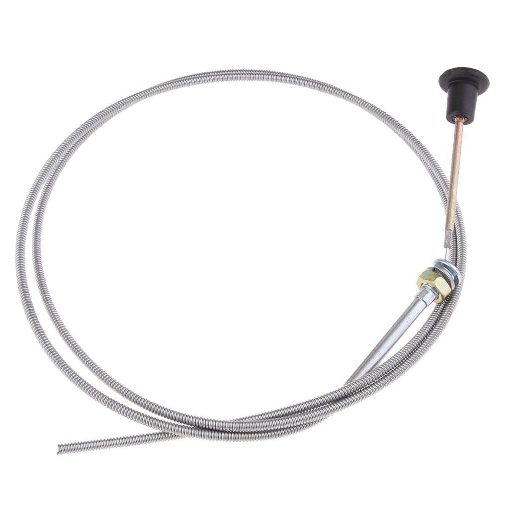 2x Universal Push Pull Choke Throttle Cable 60" Conduit Length Tractor Mower