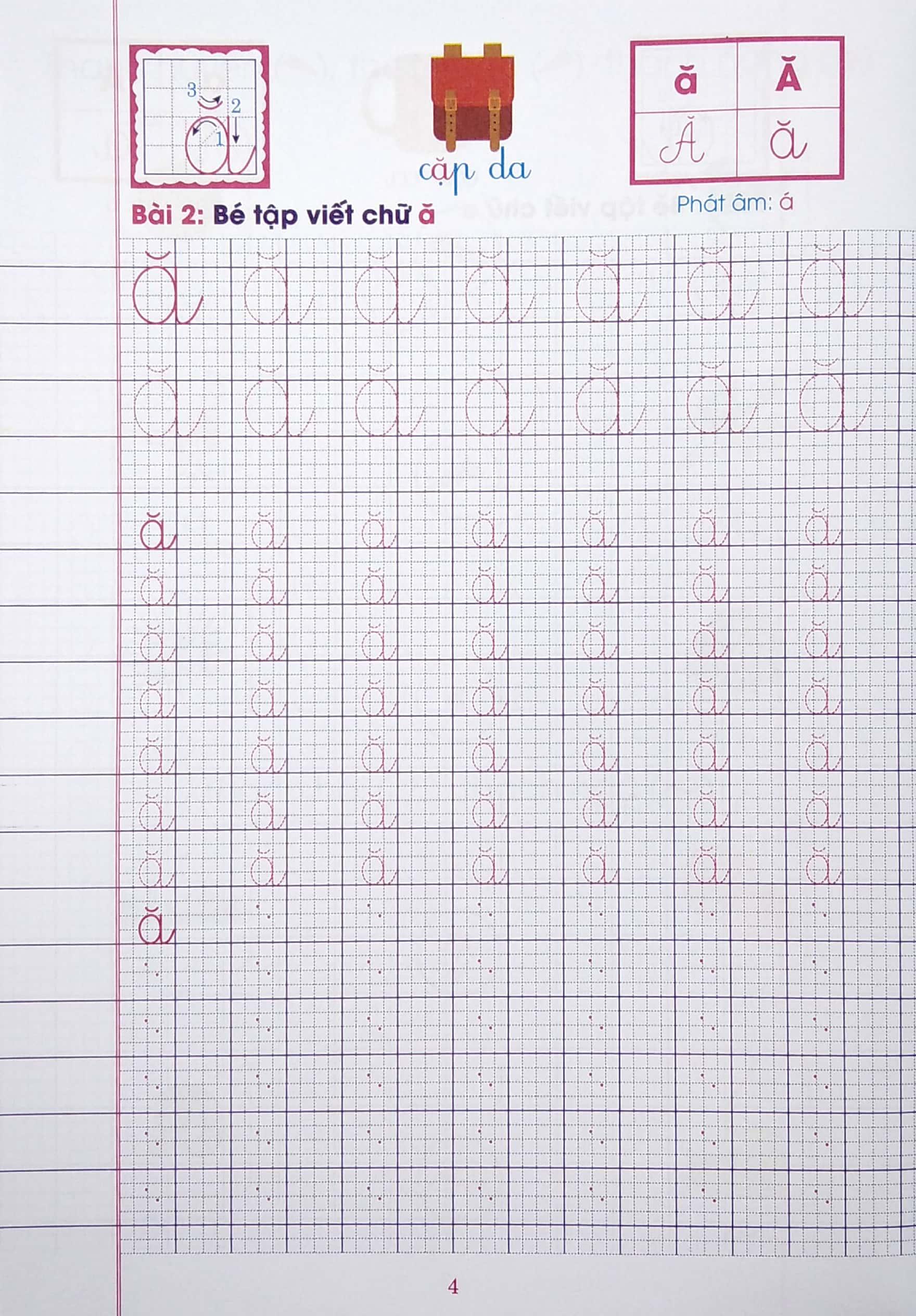 Chuẩn Bị Cho Bé Vào Lớp 1 - Tập Viết Chữ Cái (Tái Bản)