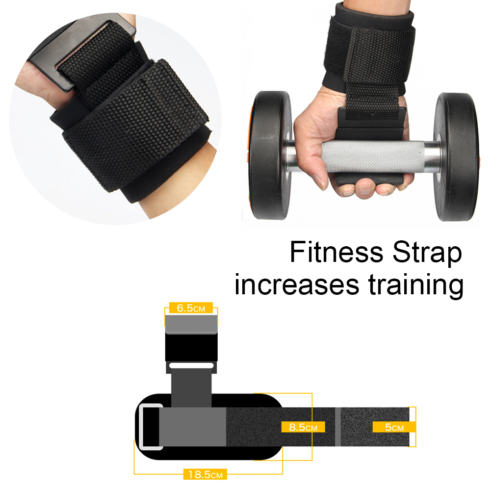 Găng Tay Có Móc Thép Nâng Tạ Weight Lifting Hook Aolikes (1 Đôi)