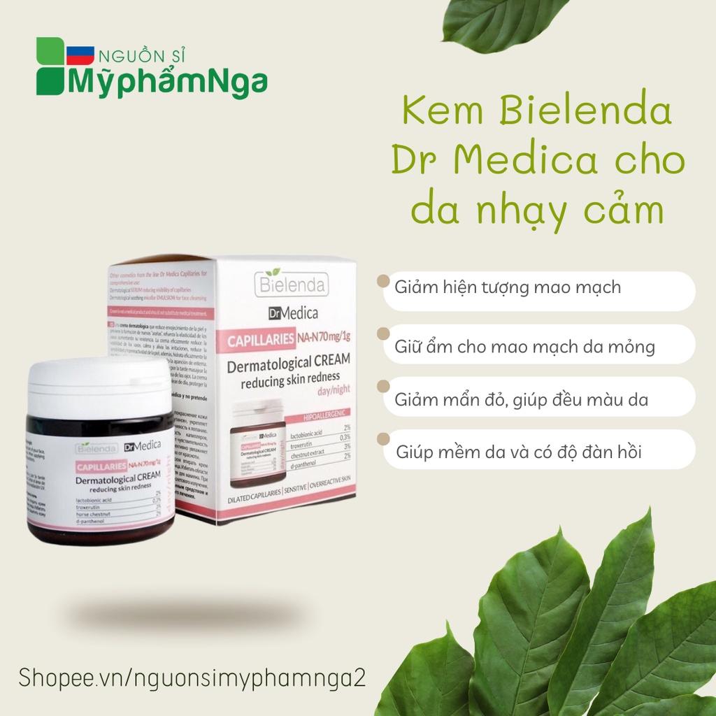 Kem dưỡng Bielenda Dr Medica cho da mỏng đỏ, giãn mao mạch, nhạy cảm