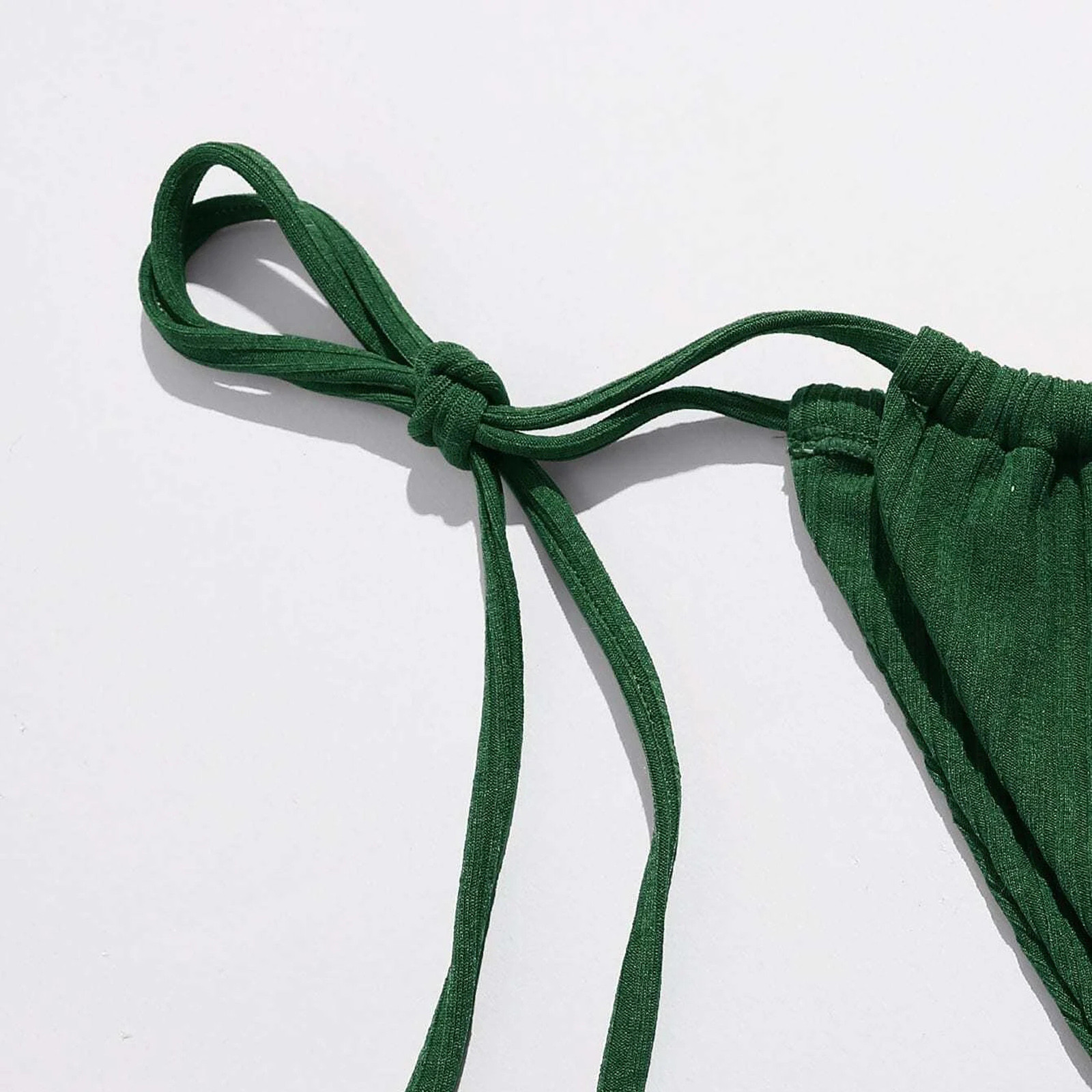 Bộ Đồ Bơi Bikini Màu Trơn Phong Cách Thời Trang Mới Cho Nữ