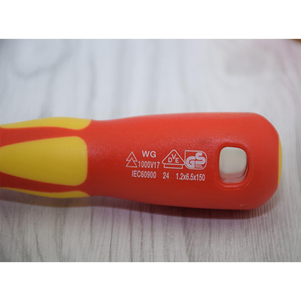 2Pcs Flat Insulated Screwdriver Flat Terminal Block Screwdriver Power Tools