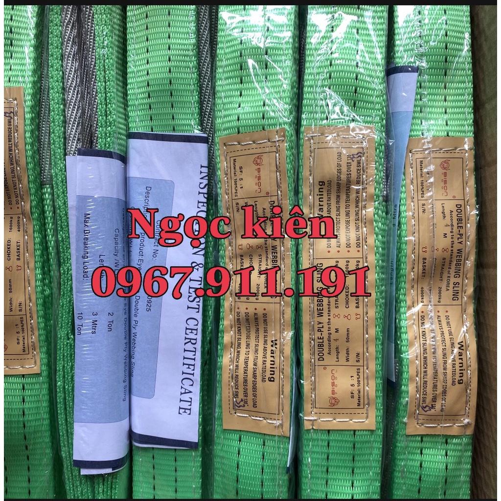 Dây cáp vải cẩu hàng loại 2 tấn 6 mét bản 50mm