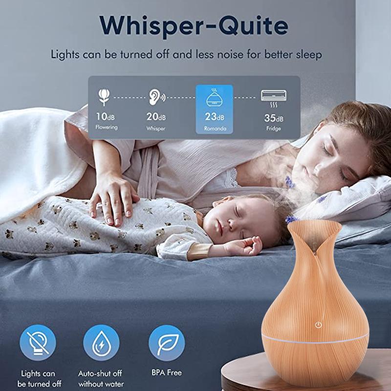 Máy Tạo Độ Ẩm Không Khí Mini Siêu Âm Thanh USB Máy Khuếch Tán Tinh Dầu Xe Máy Lọc Thơm Anion Phun Sương Tạo Cho Nhà Xe Ô Tô Có Đèn LED Ban Đêm đèn