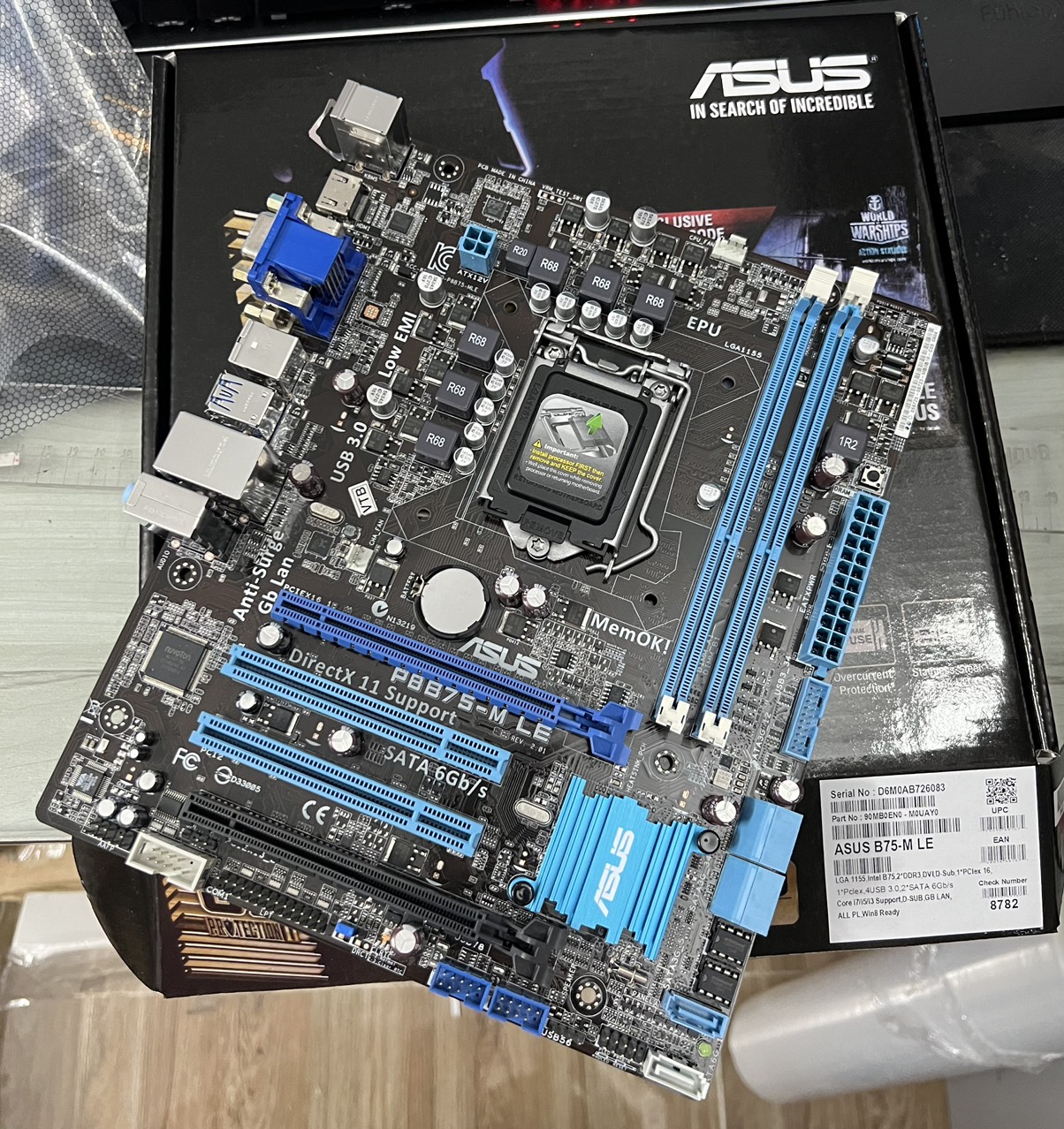 Bo Mạch Chủ Asus P8B75-M-LE/HDMi - HÀNG CHÍNH HÃNG