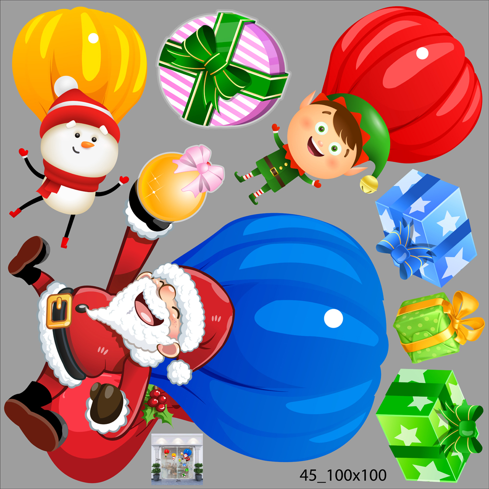 DECAL TRANG TRÍ NOEL 2021 COMBO SỐ 12