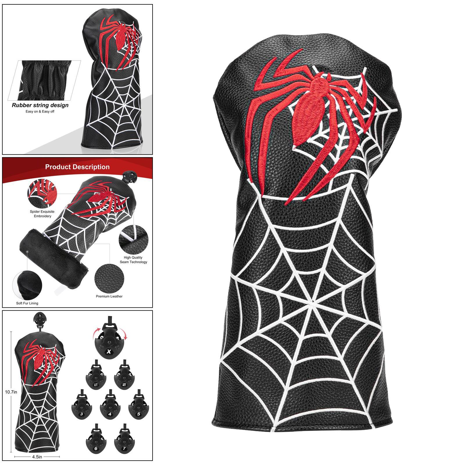 3 Pcs Waterproof Golf Head Cover Hybrid Wood Club Headcover w/ No. Tag