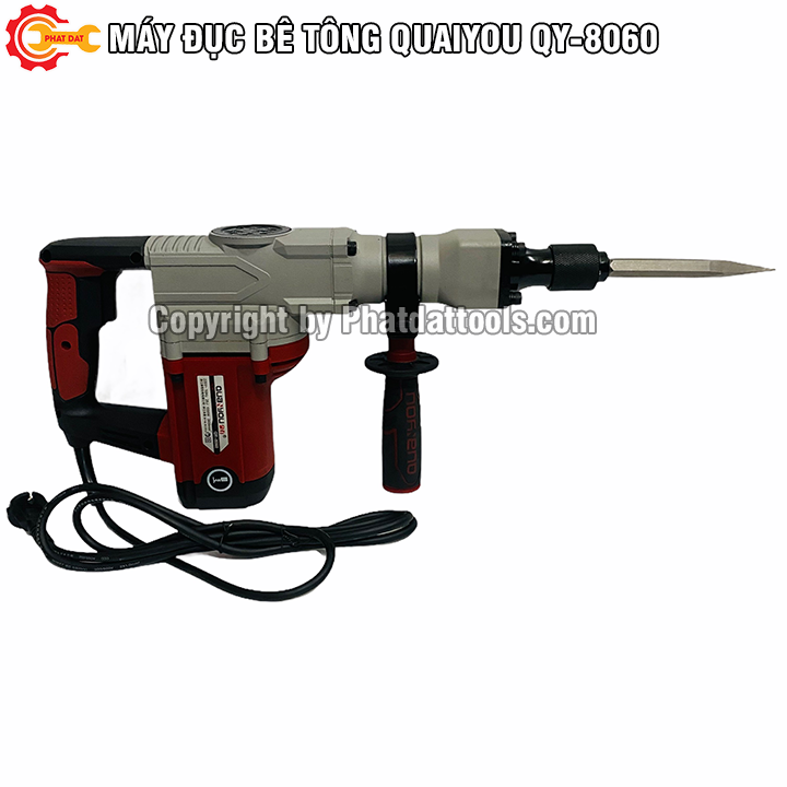 Máy Đục Betong QUAIYOU QY-8060-Công Suất 1500W-Tặng Kèm 2 Mũi Đục-Bảo Hành 6 Tháng-Hàng chất lượng.