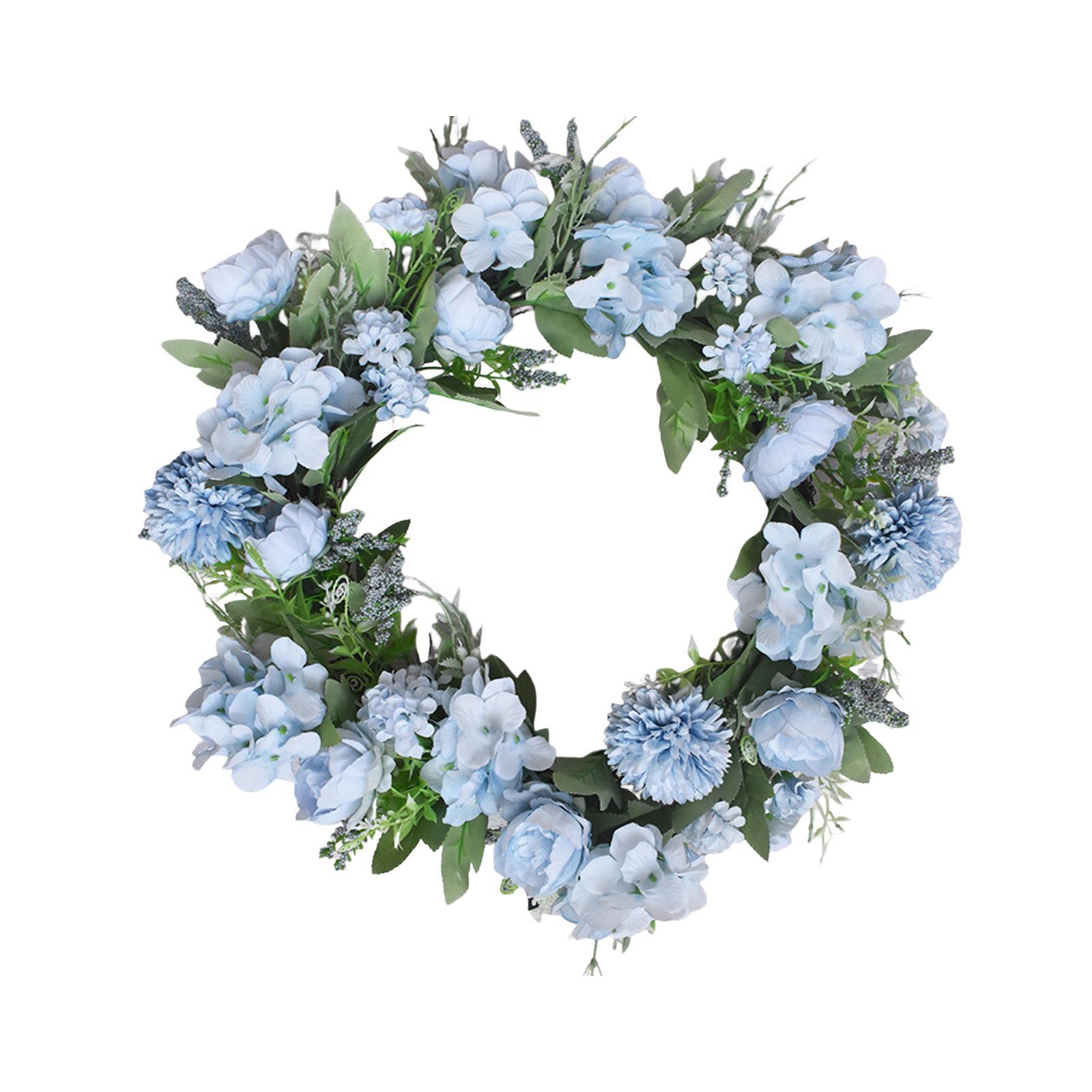 Artificial Wreath Garland Floral Front Door Wreath for Wedding Outside Porch