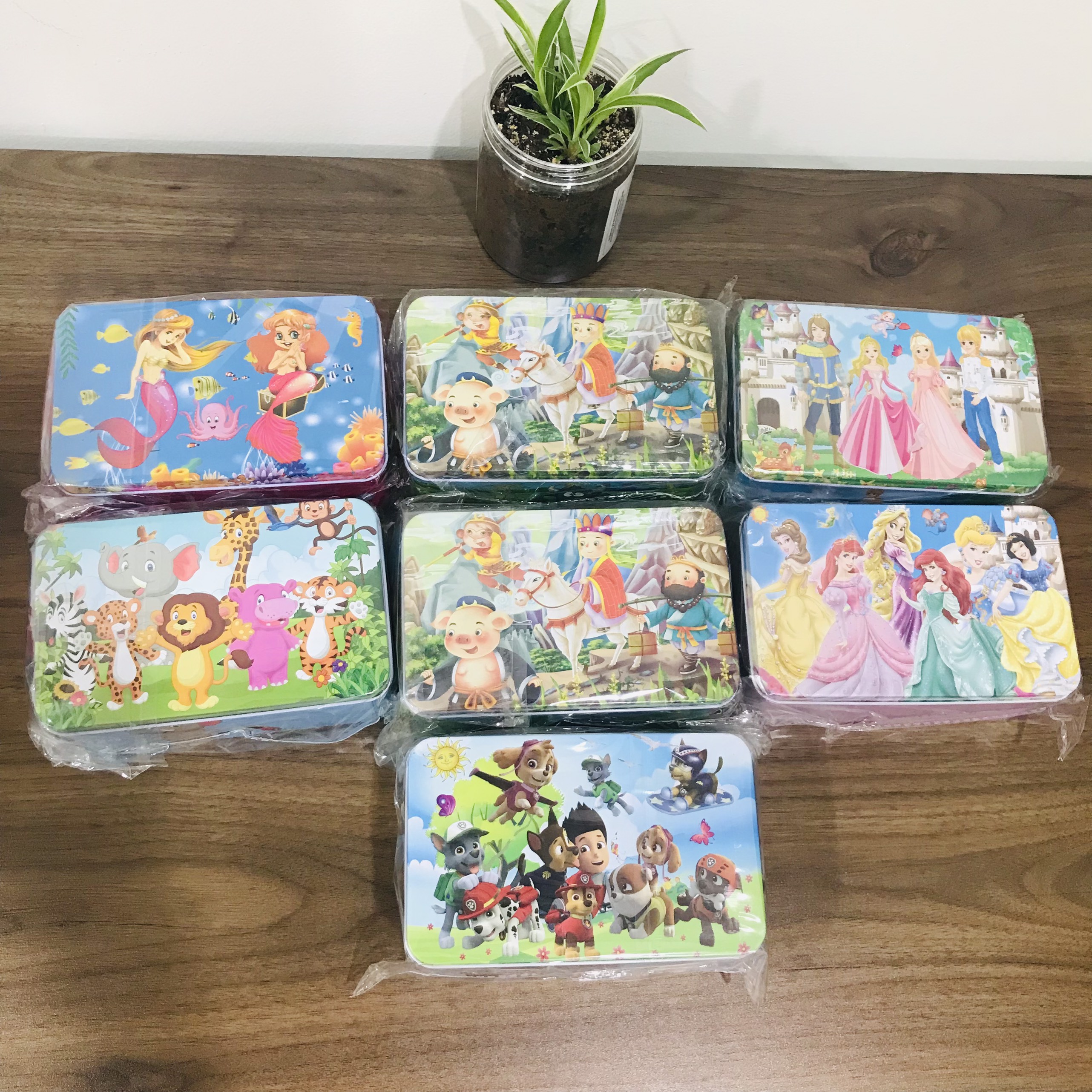 Đồ chơi hộp tranh xếp hình 100 miếng puzzle nhiều chủ đề - Đồ chơi thông minh trẻ em