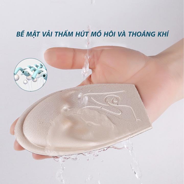 Lót giày 4D đệm êm chống rớt gót tránh trượt và bảo vệ bàn chân trước siêu mềm thoáng khí cho giày bít mũi