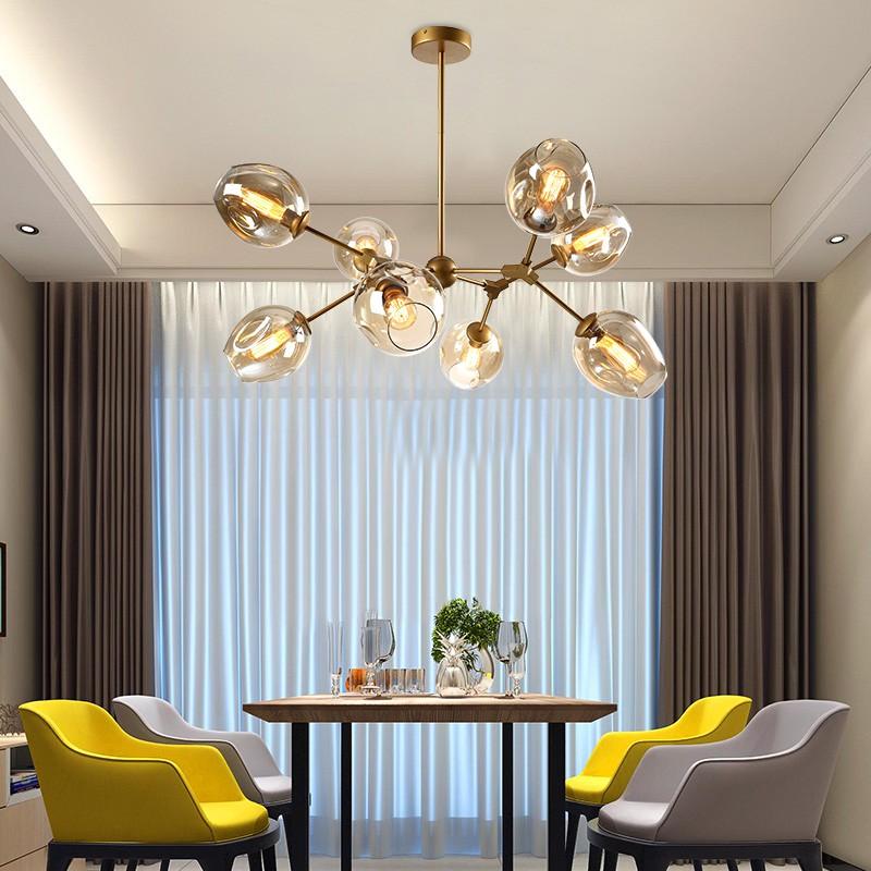 Đèn chùm thả cao cấp FLOWER TUROFANG 8 bóng - 12 bóng thắp sáng để khơi dậy đam mê và hạnh phúc