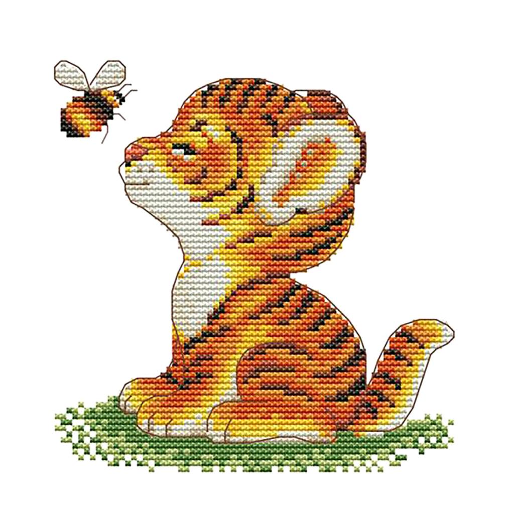 Cartoon Stamped Cross Stitch Kits Embroidery Package 11CT 23x24cm