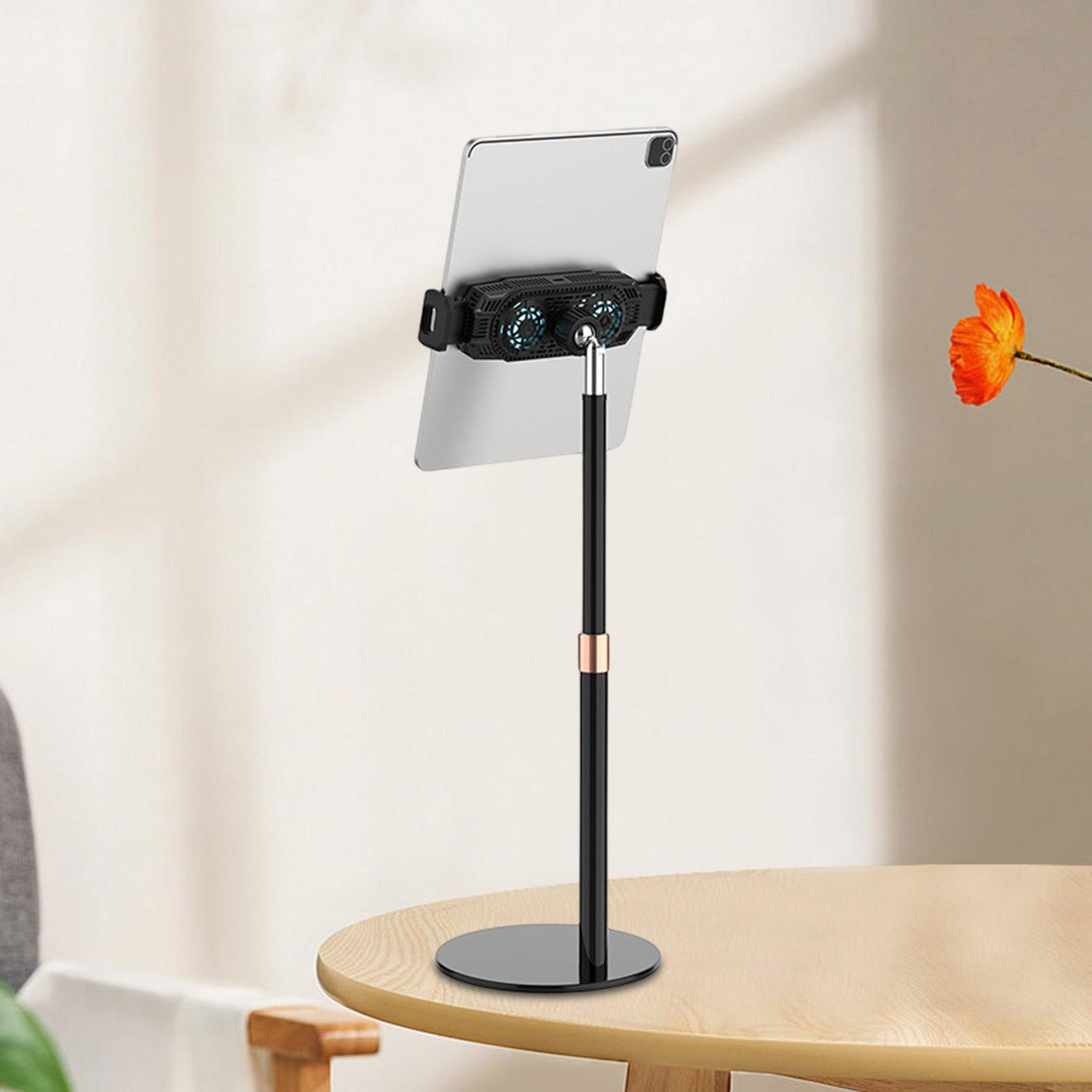 Mobile Phone Phone with Holder Dual Fans Sink Cooling Fan for Watching Dramas Chatting Live Gaming