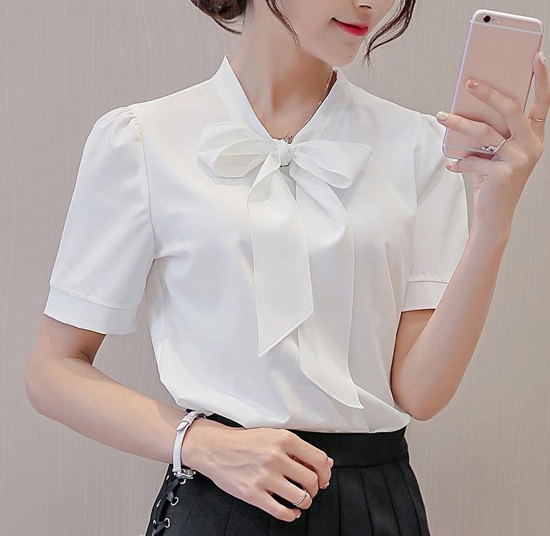Áo Sơ Mi Nữ Thắt Nơ Cổ Xinh Đẹp