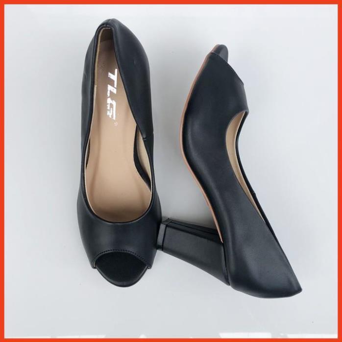 TLG Giày da cao gót nữ 21298 hot trend 2020