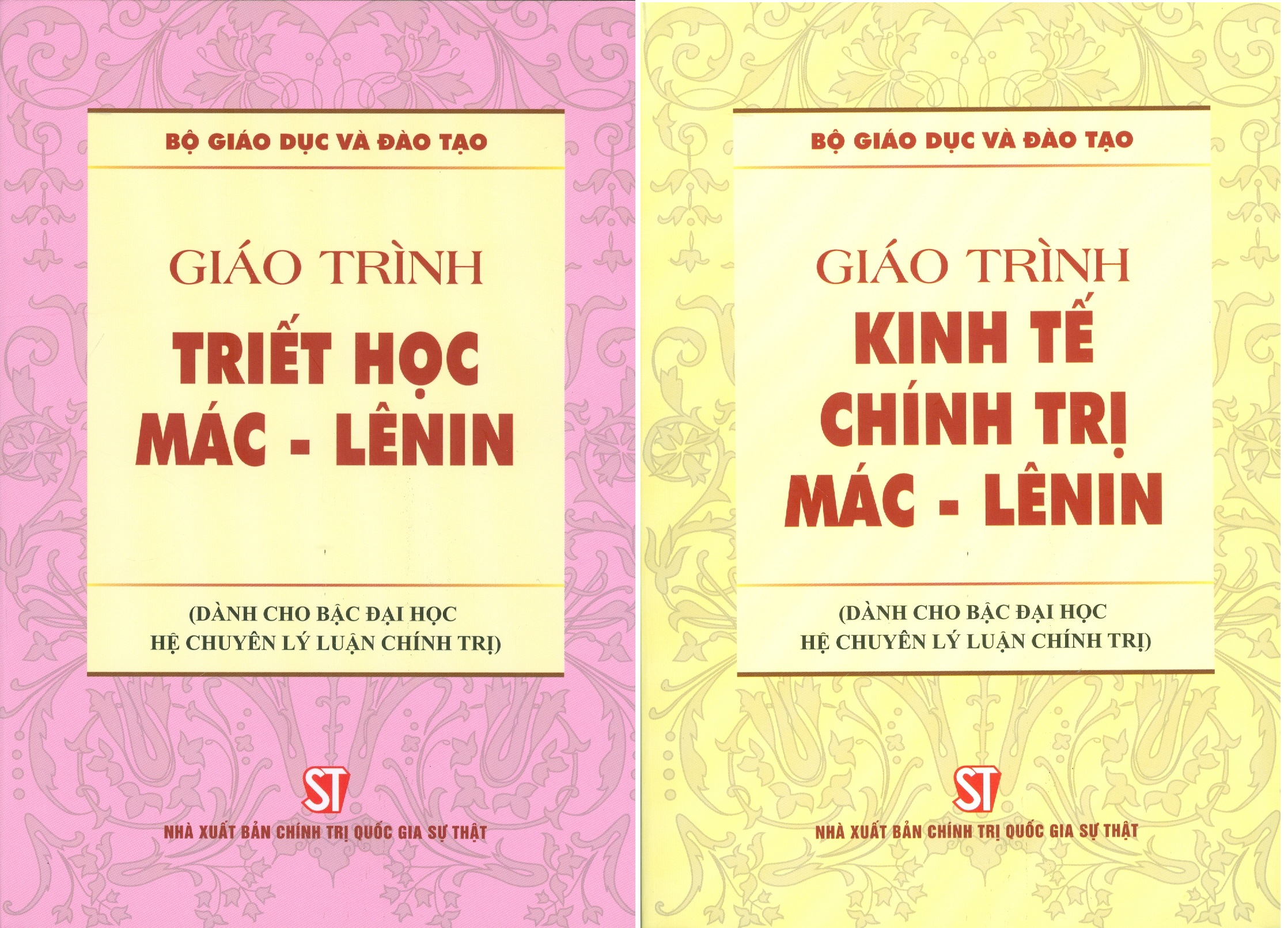 Combo 2 cuốn Giáo Trình Triết Học Mác – Lênin + Giáo Trình Kinh Tế Chính Trị Mác – Lênin