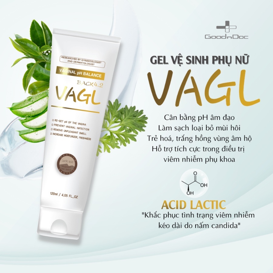 Gel rửa phụ khoa GoodnDoc Vagl Back 4.2 150ml