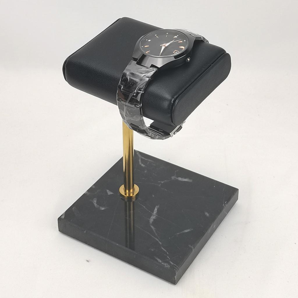 2x Marble & PU Watch Holder Stand For Display Style 1