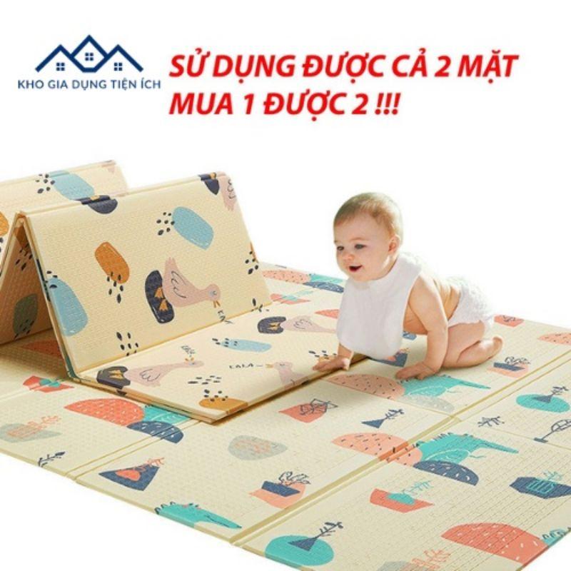Thảm xốp lót sàn cho bé xpe có thể gấp gọn , 2 mặt chống trơn