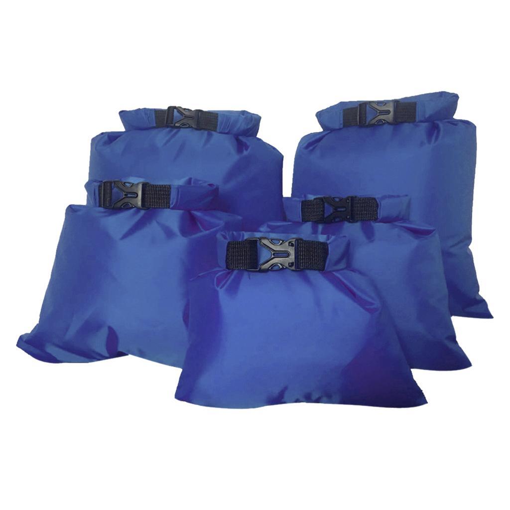 5 Sizes Set Waterproof Dry  Storage Pack Camping Rafting pack Red
