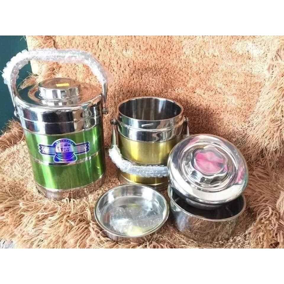 Cặp lồng inox 1,4l 3 ngăn hàng xịn