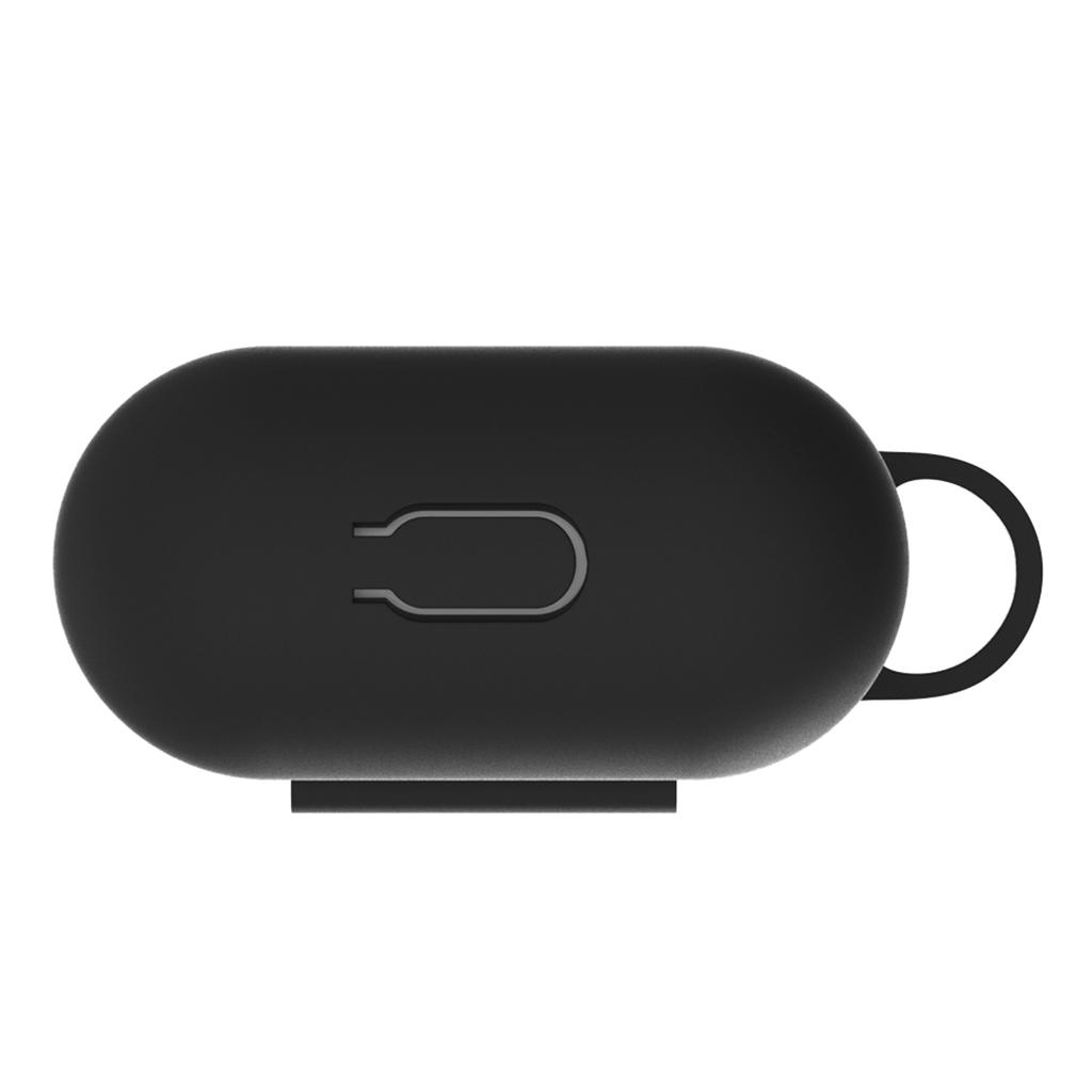 Ốp Silicon Chống Bụi Cho Vỏ Sạc AirPods W / Carabiner