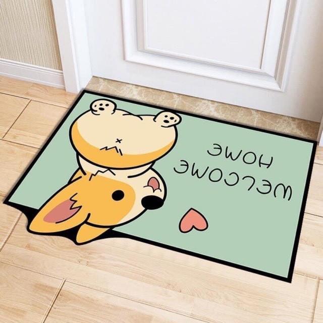Thảm Lau Chân Hình Thú Cưng 3D kích thước 40x60cm