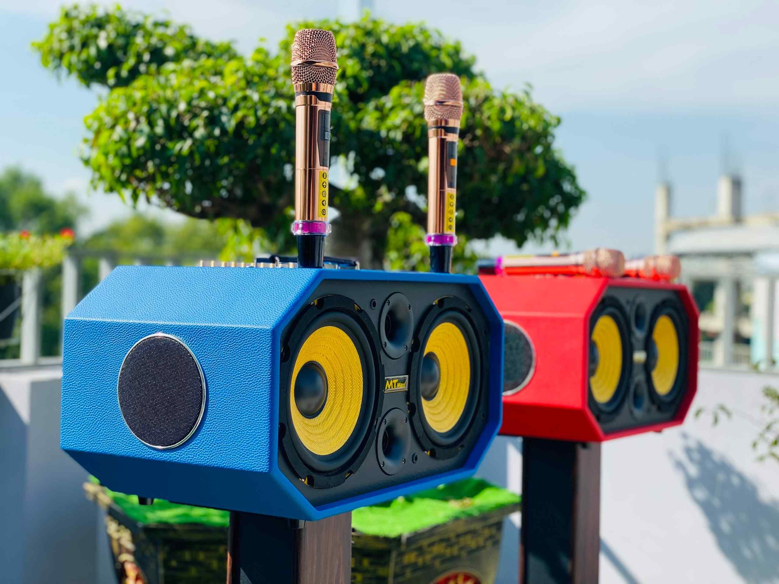 Loa Xách Tay Karaoke MTMAX DK09 Pro Âm Thanh Đa Hướng Hệ Thống 6 Loa 3 Đường Tiếng, 2 Bass 15 Công Suất Đến 450W HÀNG CHÍNH HÃNG