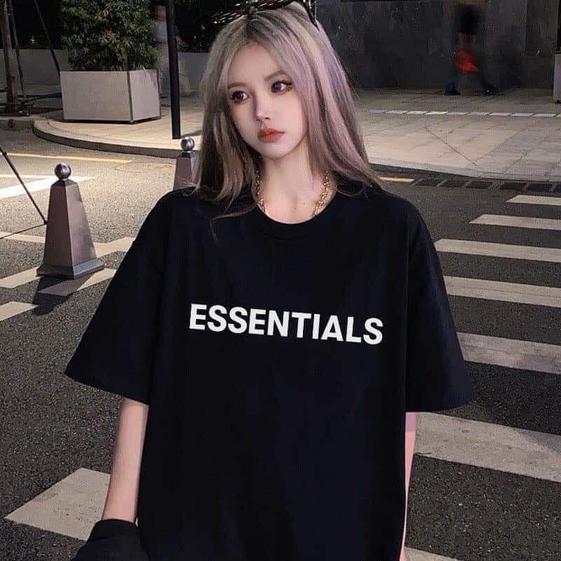 Áo Thun Nam Nữ Cộc Tay Essentitals Dáng Rộng