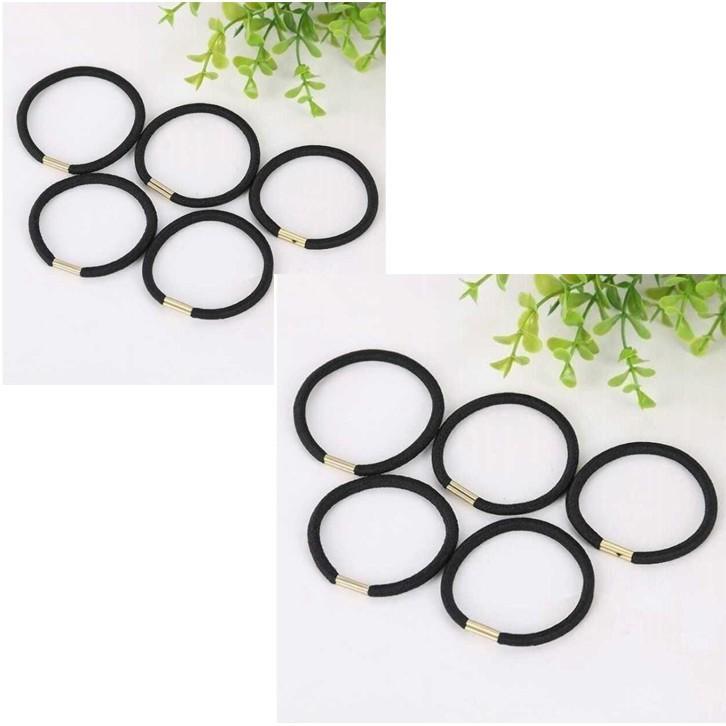 Sét 10 dây buộc tóc đen