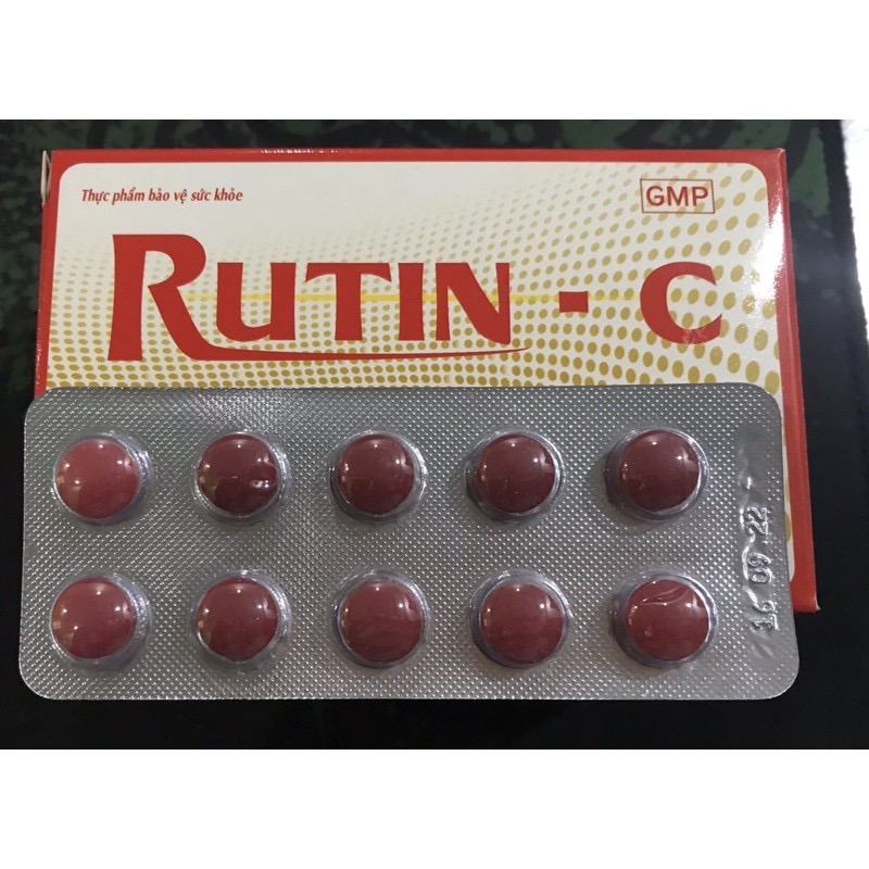 ￼RUTIN C -Hộp 100 viên - Bổ sung vitamin C, Vinaphar