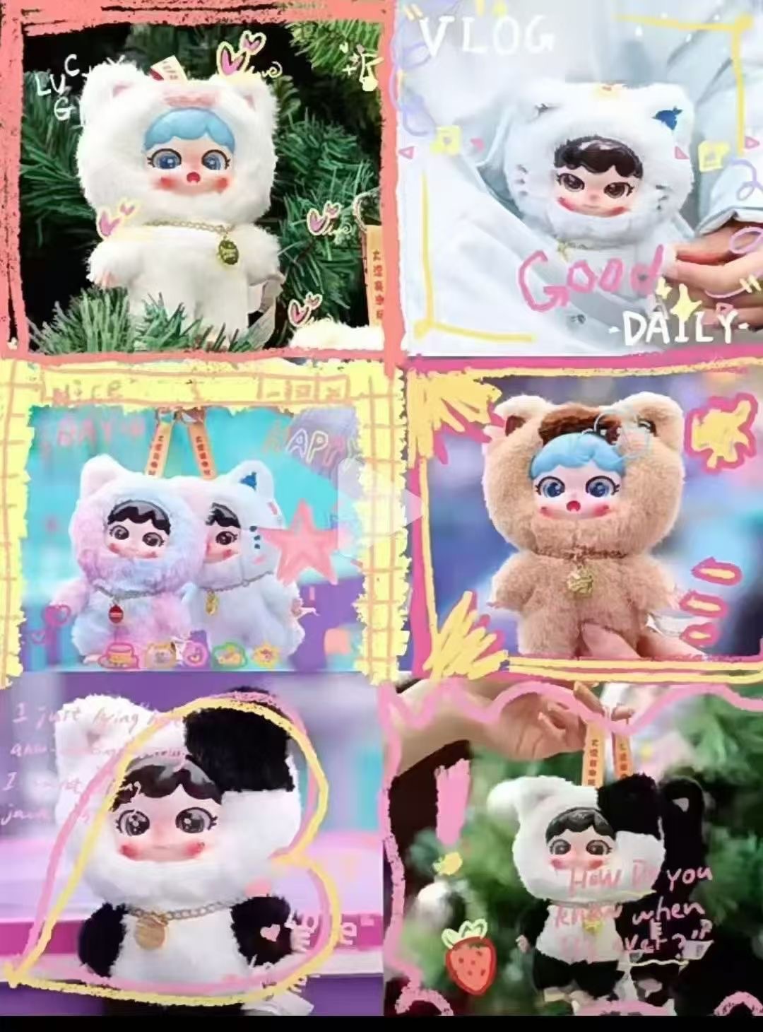 Gấu Bông Baby Three Mèo YaYa ẩn Trốn