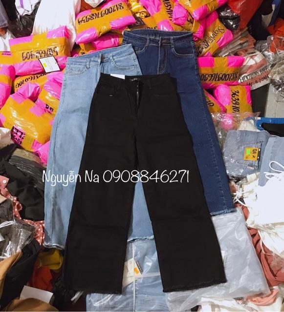 Quần Jeans ống xuông CẠP CAO TRÊN RỐN