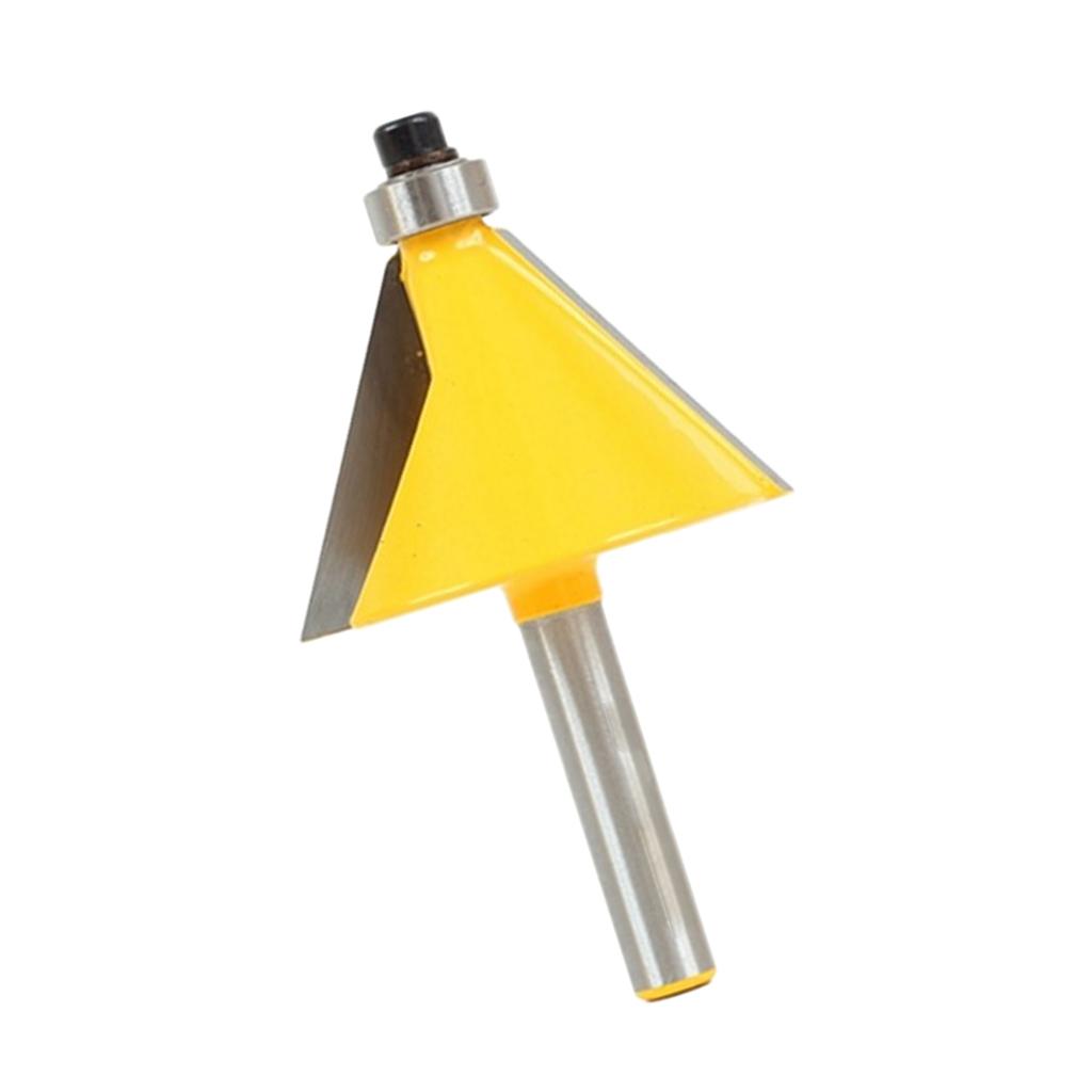 Woodworking 30° &amp; 22.5° Chamfer/Bevel Edging Router Bit with 1/4-Inch Shank