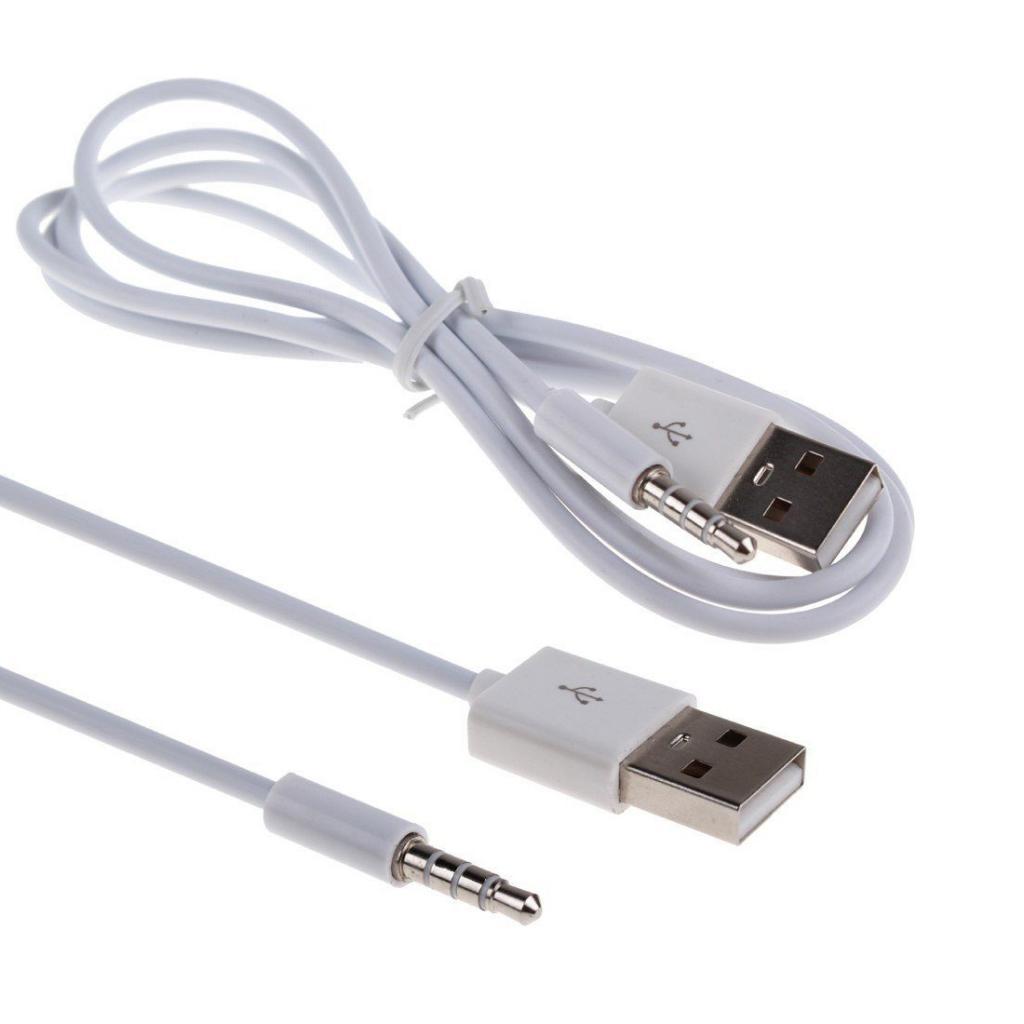 3x 3.5mm Male AUX Audio To USB 2.0 Male Charge Cable Cord