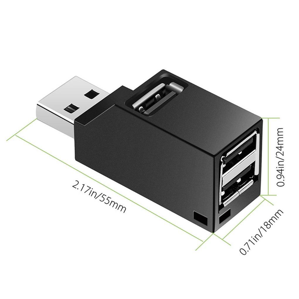 Mini Three Port USB 2 0/3 0 HUB High-speed USB Extension Line Splitter 480MS Adapter Plug Play