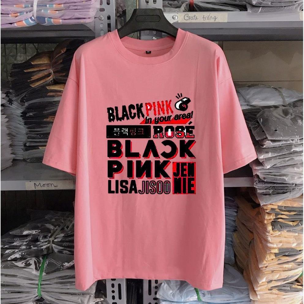 HOT- Áo Thun BlackPink  giảm ngay 5k khi nhập - Áo Blackpink màu hồng - giá tốt nhất - M