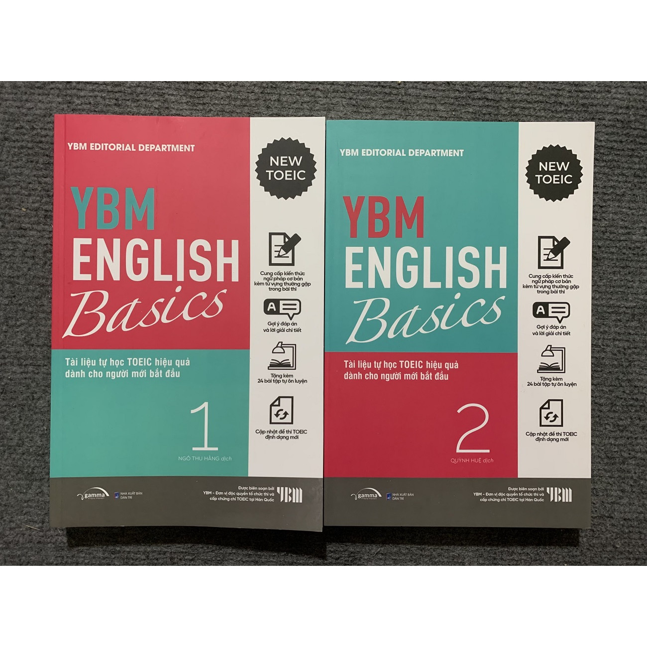 Sách - YBM English Basic 1 + 2: Tài Liệu Tự Học TOEIC Hiệ Quả Dành Cho Người Mới Bắt Đầu