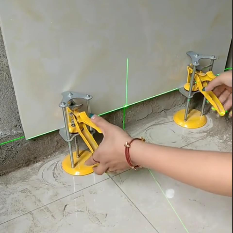 Combo 2 cái kích nâng gạch ốp tường cao 20cm, dụng cụ kê nâng gạch men đá bằng tay dùng trong xây dựng