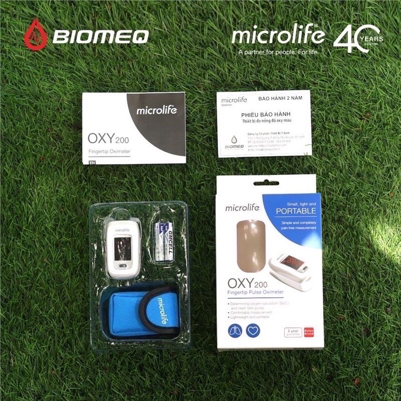 Máy Đo Nồng Độ Oxy SPO2 Và Nhịp Tim Microlife OXY200 -VT0389