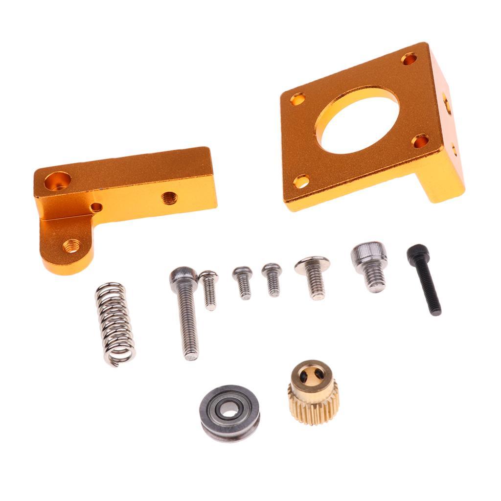 MK8 Extruder Aluminum Frame Block DIY Kit for 3D Printer