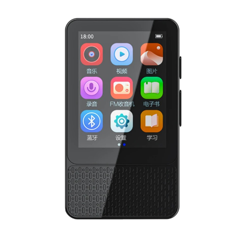 Máy Nghe Nhạc MP3 RUIZU M18, Bluetooth 5.0 Có Loa Tích Hợp Máy Phát Âm Thanh Màn Hình Cảm Ứng 2.4Inch Máy Học Thông Minh Đa Chức Năng Hỗ Trợ Máy Ghi Âm Đài FM Hình Ảnh Máy Phát Video Đếm Bước Chân - Hàng nhập khẩu