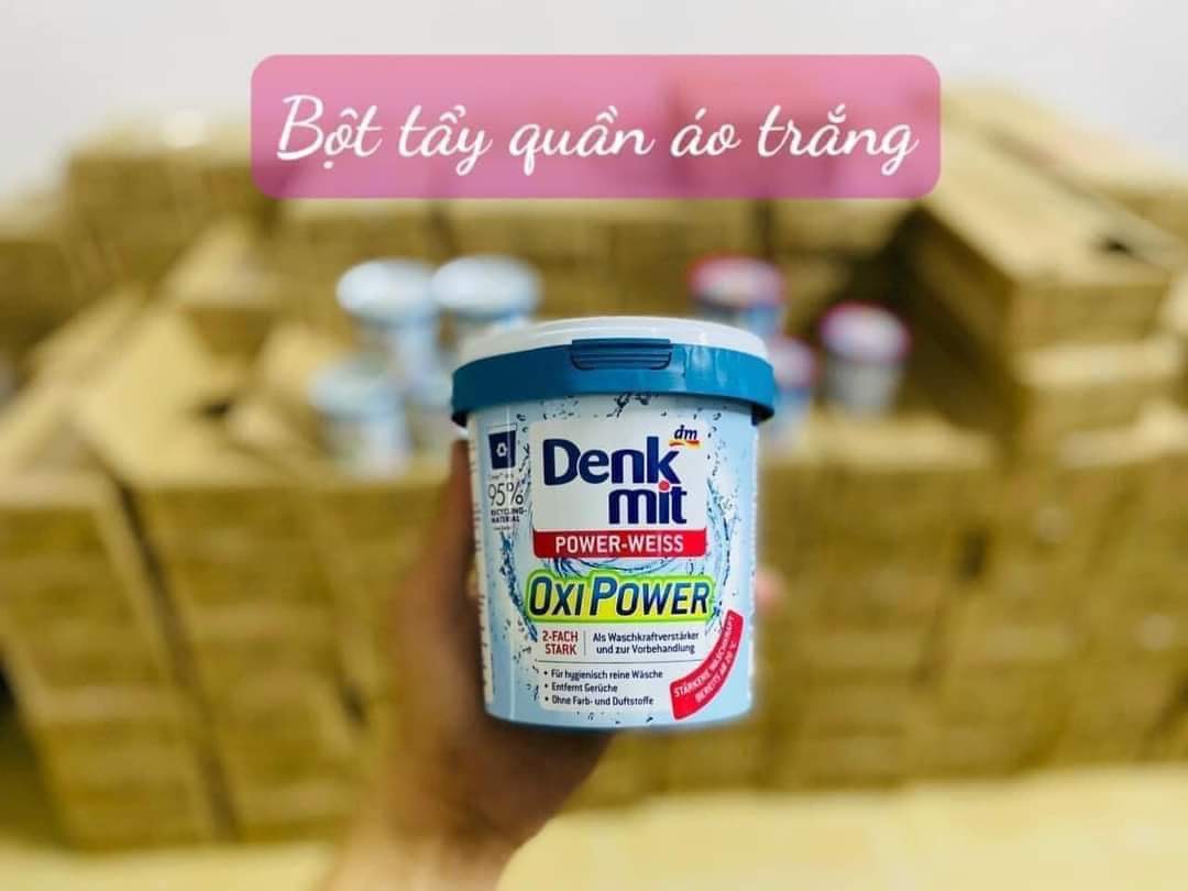 Bột tẩy quần áo trắng Denkmit - hộp 750gr - hàng Đức